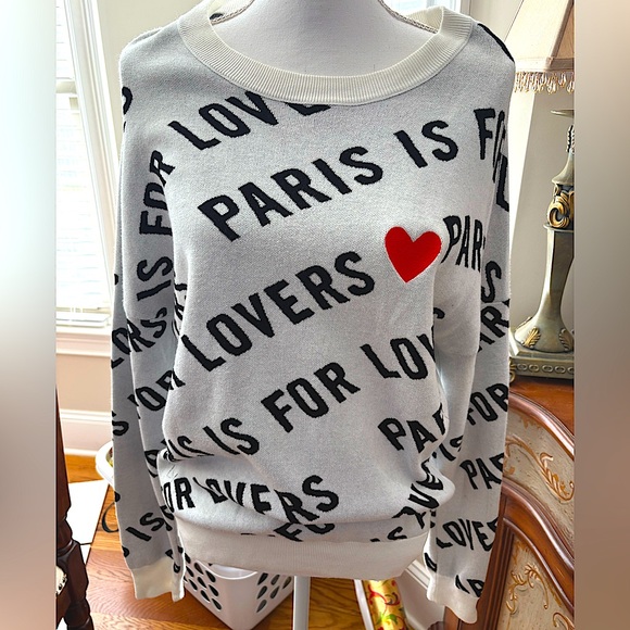 Zadig & Voltaire Paris is for Lovers sweater Size L EUC - Picture 8 of 13